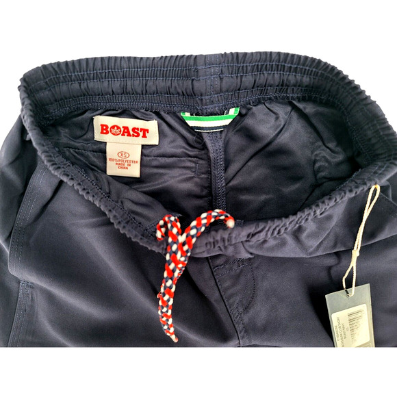 Boast Boys Club Shorts Navy Blue - Athletic Tennis Golf Casual Elastic Waist NWT - Picture 4 of 4